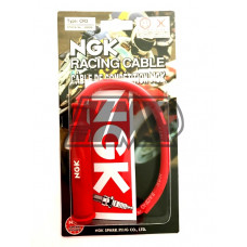 Cachimbo bobine vela silicone vermelho com cabo racing CR3 - NGK